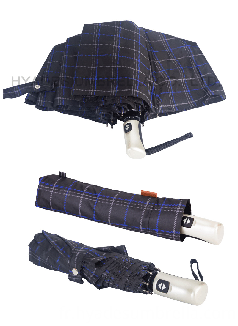 Product Descrption Page Check Print 3 Parapluie pliant coupe-vent Product Descrption Page Check Print 3 Folding Umbrella Windproof